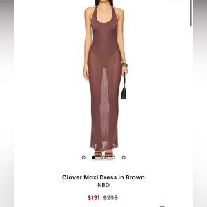 NBD Clover Maxi Dress in Brown